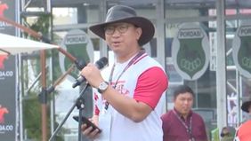 Ketua Umum Pengurus Pusat Persatuan Olahraga Berkuda Seluruh Indonesia (PP Pordasi) Aryo Djojohadikusumo membuka secara resmi ajang balapan kuda Triple Crown Indonesia’s Horse Racing (IHR)-Indonesia Derby 2025 di lapangan Pacuan Kuda Sultan Agung Ban