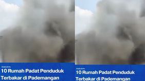 Api cepat membesar karena melumat material mudah terbakar.