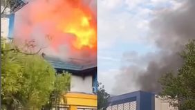 Kebakaran melanda kawasan kampus Universitas Lambung Mangkurat (ULM) di Kayutangi, Banjarmasin, Senin pagi sekitar pukul 07.15 WITA.