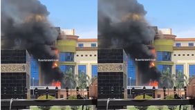 Asrama Haji Medan Kebakaran. Kejadian nahas ini terjadi pada Rabu (30/7/2025) siang