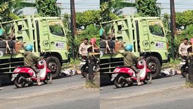 Akibat kejadian ini,pengemudi meninggal dunia di lokasi. Sementara satu penumpang wanita dan seorang anak yang diboncengnya selamat.