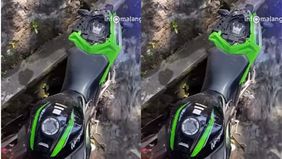 Pengendara Ninja adalah 2 orang laki-laki. Mereka ikut masuk ke selokan, tapi sudah dievakuasi ke atas. Kondisi keduanya baik-baik saja, hanya syok