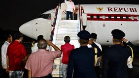 Presiden Republik Indonesia, Prabowo Subianto bertolak kembali ke Indonesia setelah menghadiri Parade Hari Nasional Singapura 2025 pada Sabtu, 9 Agustus 2025 yang berlangsung meriah di National Gallery, Singapura. 