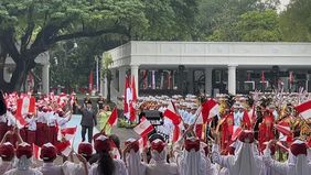 Presiden Republik Peru, Dina Ercilia Boluarte Zegarra sambangi Istana Merdeka dalam maksud kunjungan kenegaraannya ke Indonesia, Senin, 11 Agustus 2025.