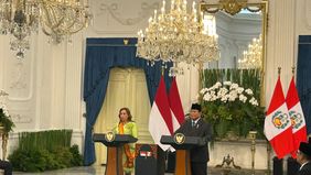 Presiden RI Prabowo Subianto mengapresiasi sikap Pemerintah Peru yang konsisten mendukung kemerdekaan Palestina.