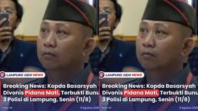 Dalam sidang vonis, Kopda Basarsyah terbukti secara sah dan meyakinkan bersalah melakukan tidak pidana. Kesatu, subsider pembunuhan. Kedua, barang siapa tanpa hak menerima, menguasai, membawa, menyimpan, menyembunyikan, dan mempergunakan suatu senjat