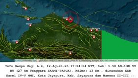 Kepala Kepolisian Resor Sarmi, AKBP Ruben Falayukan, menyampaikan bahwa jajarannya masih melakukan pengecekan langsung di lapangan untuk memastikan ada atau tidaknya kerusakan maupun korban akibat gempa berkekuatan magnitudo 6,4 yang mengguncang wila