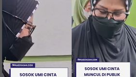 Sekitar pukul 13.30 WIB, Umi Cinta terlihat tiba di Kantor Kecamatan Mustika Jaya untuk memenuhi undangan klarifikasi dari Pemkot Bekasi. Berhijab hitam dan ditemani tiga orang bermasker, ia langsung melangkah ke ruang pertemuan.