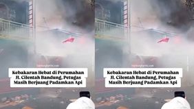 Masyarakat sekitar berharap api segera padam dan tidak menimbulkan korban jiwa.