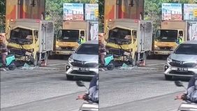 Sebuah truk box mengalami kecelakaan di depan Kodamar, Jalan Cempaka Putih arah Tanjung Priok, Jakarta Utara, Senin, 18 Agustus 2025 pagi. Peristiwa ini menyebabkan arus lalu lintas di sekitar lokasi macet cukup panjang.
