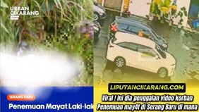 Belum diketahui identitas laki-laki tersebut masih penyelidikan Inafis Polres Metro Bekasi. Kuat dugaan mayat tersebut adalah korban pembunuhan.
