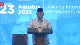 Presiden RI Prabowo Subianto hadiri pembekalan kepada para guru dan kepala sekolah (kepsek) Sekolah Rakyat di JIExpo, Kemayoran, Jakarta Pusat, pada Jumat, 22 Agustus 2025.