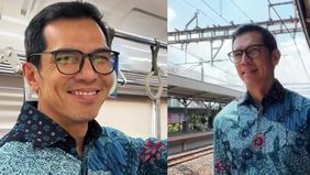 Aktor Adrian Maulana beri tips perjalanan kerja dari rumah Bintaro ke kantor di kawasan Senayan dengan menggunakan KRL.