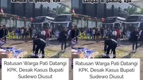 Tiba di Jakarta, ratusan warga Kabupaten Pati berunjuk rasa di depan gedung KPK pagi ini, Senin (1/9). Ratusan warga yang tergabung dalam Koalisi Pati Bersatu itu mendesak KPK agar mengusut dugaan kasus Korupsi yang menjerat Bupati Sadewo.