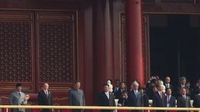 Presiden Prabowo Subianto menghadiri parade militer memperingati 80 tahun kemenangan dalam Perang Rakyat China Melawan Agresi Jepang dan Perang Dunia Anti-Fasis.