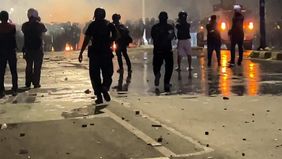 Rantis tersebut biasanya berada di belakang Pasukan Anti Huru-Hara (PHH) Brimob saat di Pejompongan, Jakarta Pusat