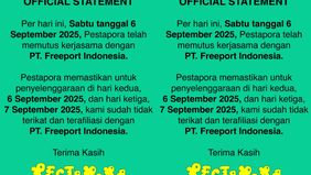 Pestapora memastikan untuk penyelenggaraan di hari kedua, 6 September 2025, dan hari ketiga, 7 September 2025, kami sudah tidak terikat dan terafiliasi dengan PT. Freeport Indonesia.