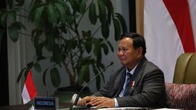Prabowo Subianto menyoroti bahwa saat ini perdagangan dan keuangan global dimainkan sebagai senjata politik di dunia