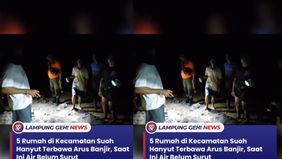 Tak hanya rumah, Gedung sekolah juga ikut terdampak banjir. Ia menyebutkan puluhan warga telah mengungsi ke tempat yang aman.