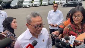 Presiden Prabowo Subianto memimpin rapat terbatas (ratas) mengenai pangan di Istana Kepresidenan RI, Jakarta, Senin siang.