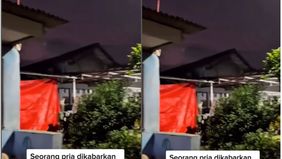 Diduga usai cekcok bersama istrinya, seorang pria di Jalan Abdul Wahab Sawangan, Belakang Lapangan PSP.