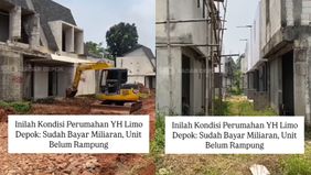 Inilah kondisi Perumahan YH Limo Depok yang menuai sorotan. Sejumlah pembeli mengaku kecewa dan merasa dirugikan setelah mengeluarkan dana hingga miliaran rupiah, namun unit rumah yang dijanjikan pengembang belum juga rampung hingga kini. Lambannya p