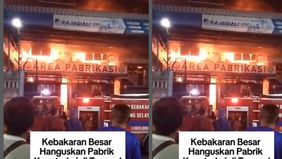 Api mulai muncul sekitar pukul 18.30 WIB dan dengan cepat membesar karena banyaknya material yang mudah terbakar di dalam area pabrik.