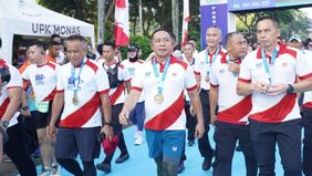 Panglima TNI Run 2025 Secara Resmi Dibuka Panglima TNI Jenderal TNI Agus Subiyanto. 
