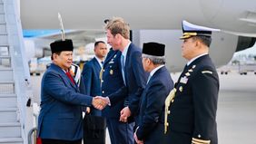 Presiden Republik Indonesia, Prabowo Subianto, tiba di Bandar Udara Internasional Schipol, Amsterdam, Belanda, pada Kamis, 25 September 2025, pukul 09.45 waktu setempat.