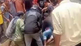 Korban merupakan pekerja di galian C. Kondisi korban mengenaskan.