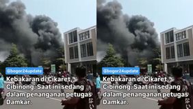 Selasa 7 Oktober 2025: Kebakaran di Cikaret, Cibinong. Saat ini dalam penanganan. Info awal yang terbakar pabrik bingkai.