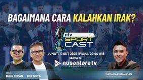 Saksikan selengkapkan program Sportcast edisi Jumat 10 Oktober 2025 bertajuk "Bagaimana Cara Kalahkan Irak", pukul 20.00 WIB, hanya di Nusantara TV. 