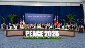 Presiden Republik Indonesia, Prabowo Subianto menghadiri Konferensi Tingkat Tinggi (KTT) Perdamaian Sharm El-Sheikh yang digelar di International Congress Centre, Sharm El-Sheikh, Republik Arab Mesir