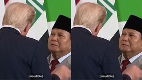 Sebuah momen tak terduga terjadi usai Presiden Indonesia Prabowo Subianto dan Presiden Amerika Serikat Donald Trump menghadiri Konferensi Tingkat Tinggi (KTT) Gaza di Mesir pada Senin, 13 Oktober 2025.