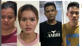 Sebanyak empat pelaku berhasil diamankan, yakni Muhammad Syarifudin Lubis (25) warga Bajakuning, Kabupaten Langkat; Rizal (34) warga Jalan Sei Belutu, Kota Medan; Indri Permadani (20) warga Dusun 1 Pasar Lebar, Kabupaten Langkat; dan Tika Handayani (