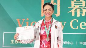 Kris Dayanti berhasil meraih juara dua dan membawa pulang medali perak, dalam kejuaraan Wushu dunia yang digelar di Emeishan, China.