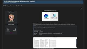 Jagat maya kembali diguncang oleh dugaan kebocoran data berskala besar. Sosok yang dikaitkan dengan peretas “Bjorka” disebut-sebut kembali muncul di forum gelap dan mengklaim memiliki lebih dari 128 juta rekam data registrasi SIM card warga Indonesia