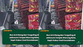 Bus yang membawa penumpang dari arah Medan menuju Gunung Tua, Kabupaten Padang Lawas Utara itu tergelincir ke berm jalan, menabrak empat warung di pinggir jalan, dan dua unit sepeda motor yang sedang parkir, sebelum akhirnya terguling ke badan jalan.