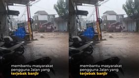 Kasi Humas Polres Sukabumi Iptu Aah Saepul Rohman menegaskan petugas masih ditempatkan di lokasi untuk membantu warga terdampak.