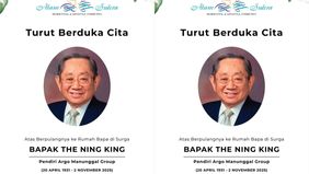 Dunia bisnis properti Indonesia berduka. Pemilik Alam Sutera Realty Tbk, The Ning King, meninggal dunia pada Minggu, 2 November 2025.