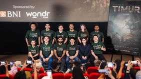 PT Bank Negara Indonesia (Persero) Tbk atau BNI menegaskan komitmennya dalam mendukung pertumbuhan ekonomi kreatif Tanah Air dengan menjadi sponsor utama film aksi terbaru TIMUR.