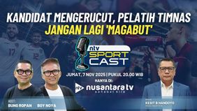 Saksikan selengkapnya Sportcast bertajuk Kandidat Mengerucut, Pelatih Timnas Jangan Lagi 'Magabut'", malam ini pukul 20.00 WIB, hanya di Nusantara TV.  