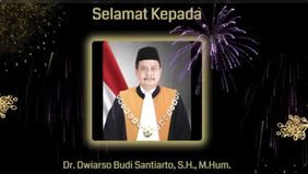 Dr. Dwiarso Budi Santiarto resmi dilantik oleh Presiden Prabowo Subianto sebagai Wakil Ketua Mahkamah Agung (MA) Republik Indonesia Bidang Non Yudisial di Istana Kepresidenan Jakarta, Senin, 10 November 2025.