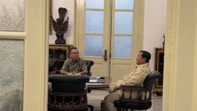 Presiden Prabowo Subianto menerima Wakil Ketua DPR RI Sufmi Dasco Ahmad di Istana Merdeka, Jakarta, Kamis, 20 November 2025