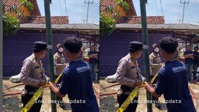 Rumah produksi petasan di Desa Telukagung, Indramayu meledak, Rabu (26/11/2025).