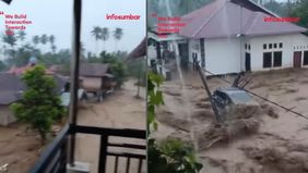 Pagi ini, Kamis 27/11, banjir bandang melanda kawasan Lumin, Padang, setelah hujan lebat mengguyur daerah tersebut sejak dini hari. Arus air yang datang tiba-tiba merendam puluhan rumah warga hingga setinggi dada orang dewasa. Material lumpur dan kay