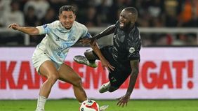 Persija Jakarta merayakan hari jadinya yang ke-97 dengan memetik kemenangan 2-0 atas PSIM Yogyakarta dalam laga BRI Super League di Stadion Utama Gelora Bung Karno, Jakarta, Jumat.