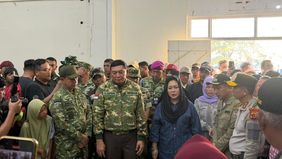Menhan Sjafrie Sjamsoeddin Menyampaikan Kondisi Di Lokasi Banjir Yang Terdampak Membutuhkan Penanganan Segera.

