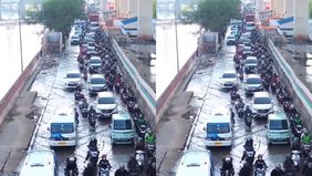 Banjir rob yang sebelumnya terjadi di kawasan Jalan RE Martadinata, tepat di depan Jakarta International Stadium (JIS), Kelurahan Papanggo, Kecamatan Tanjung Priok, Jakarta Utara, kini berdampak pada kondisi lalu lintas pada Rabu, 3 Desember 2025.