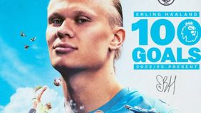 Satu gol Haaland ke gawang Fulham itu membuatnya menjadi pemain tercepat yang mencetak 100 gol di Liga Inggris, karena hanya membutuhkan 111 pertandingan atau 13 pertandingan lebih cepat dibanding pemegang rekor sebelumnya, Alan Shearer.